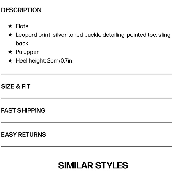 Leopard pointed toe flats - Picture 7 of 7